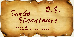 Darko Vladulović vizit kartica